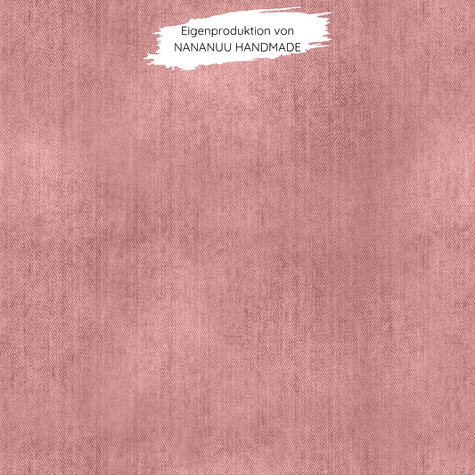 Vorbestellung: French Terry Denim Rosa