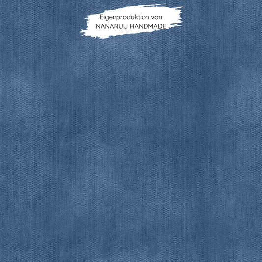 Vorbestellung: French Terry Denim dunkelblau