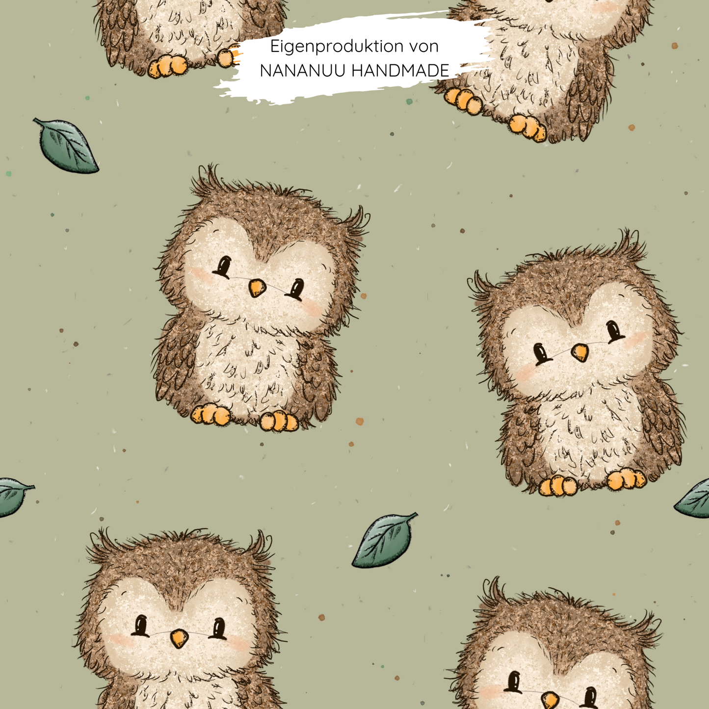 Vorbestellung: French Terry Doodle Eule
