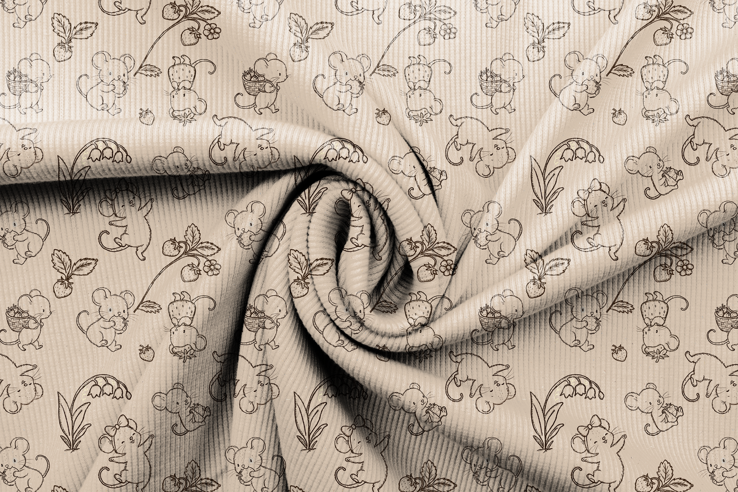 Rib Jersey Doodle Mäuse