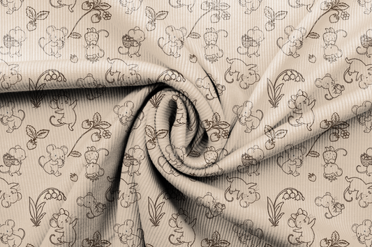Rib Jersey Doodle Mäuse