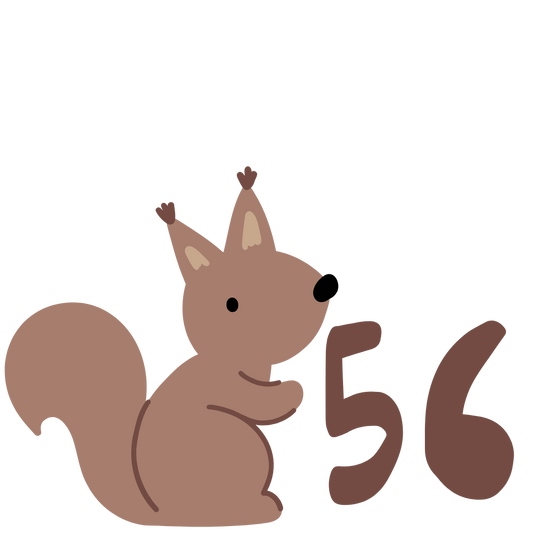 Größenlabel Eichhörnchen