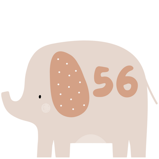 Größenlabel Elefant