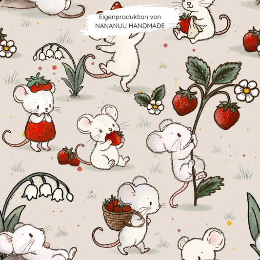 Jersey Erdbeermäuse beige