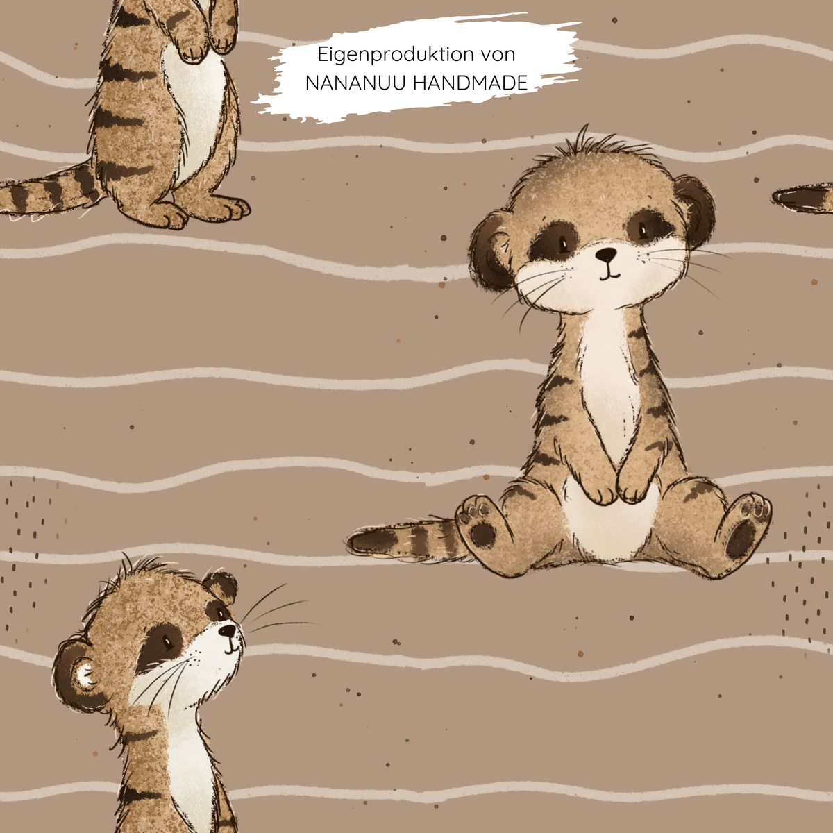 Vorbestellung: French Terry Erdmännchen