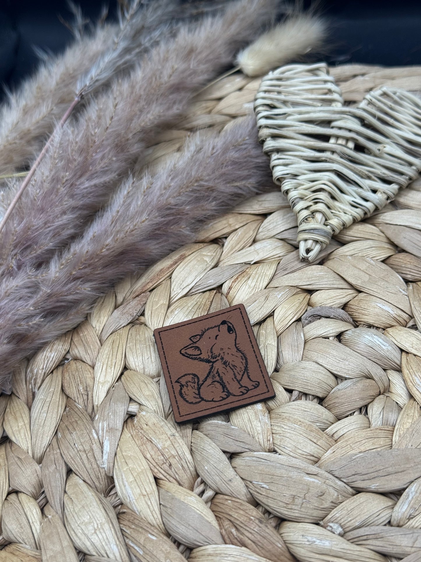 Kunstleder-Label Wolfi