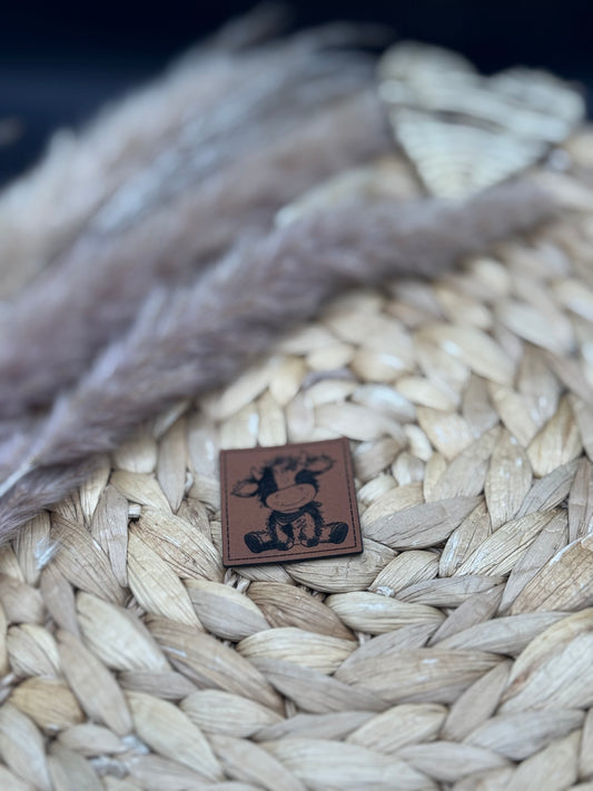 Kunstleder-Label Kuhtag