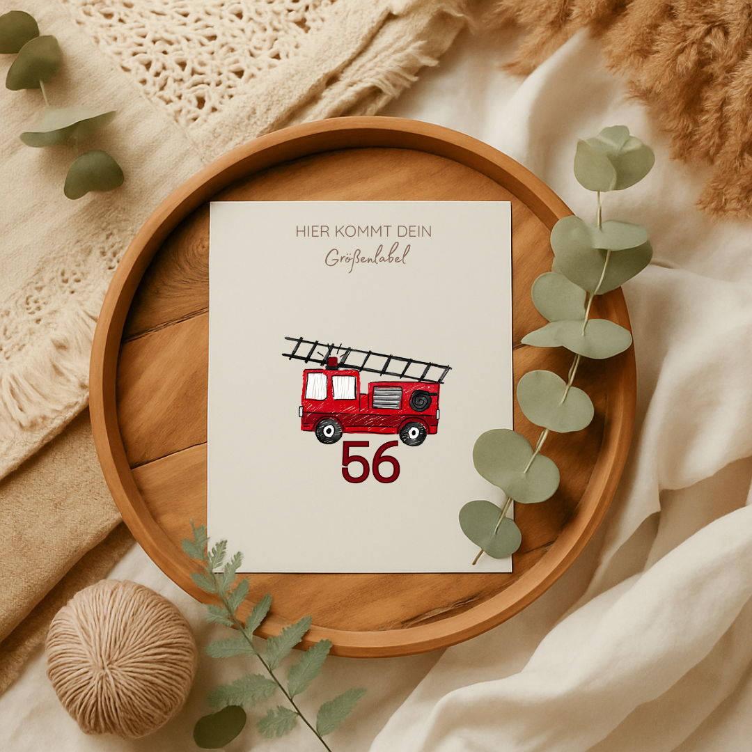 Größenlabel Feuerwehr