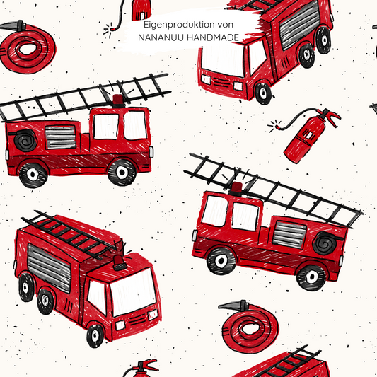 Vorbestellung: Bio French Terry Feuerwehr Scratch