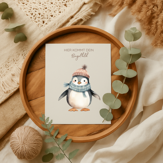 Bügelbild: Frosty the Penguin
