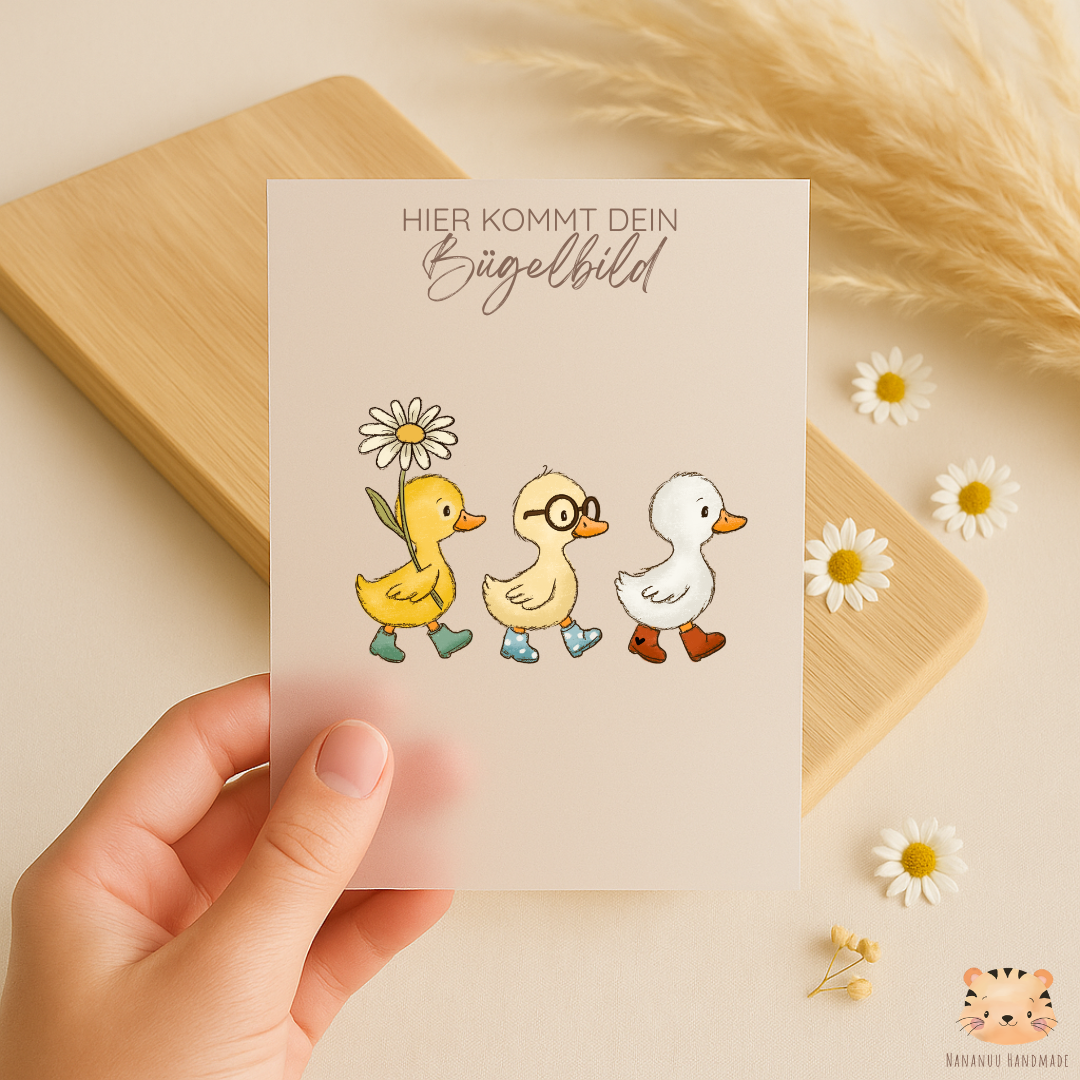 Vorbestellung: Bügelbild Frühlingsboten