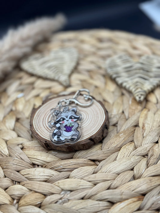 Schlüsselanhänger Waschbärchen 5cm