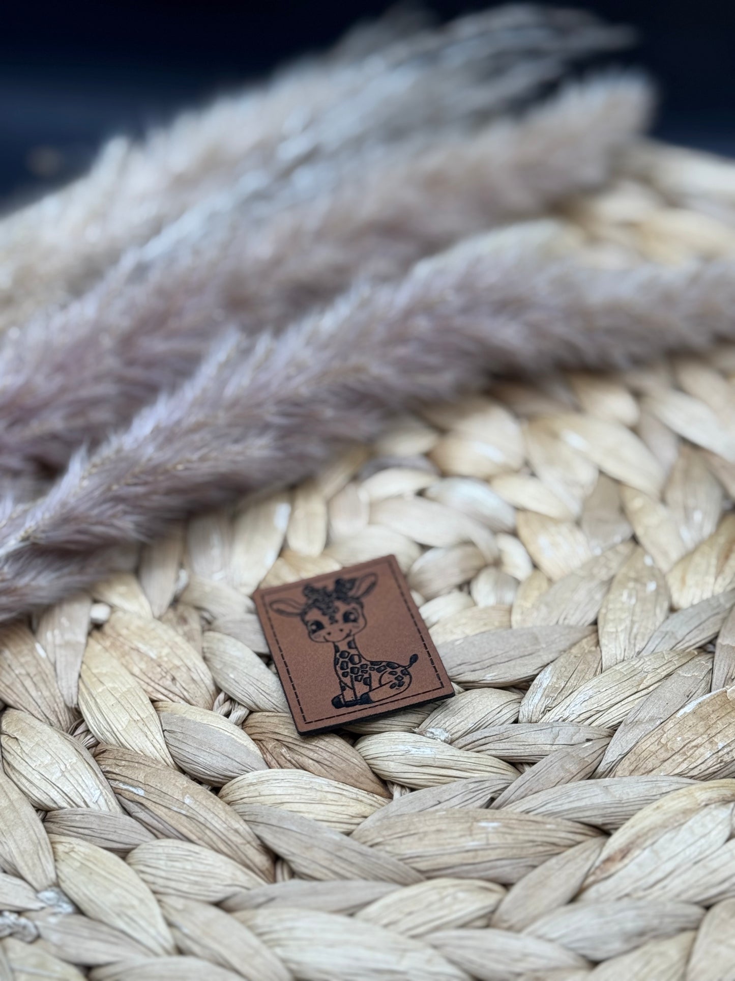 Kunstleder-Label Giraffe Gina