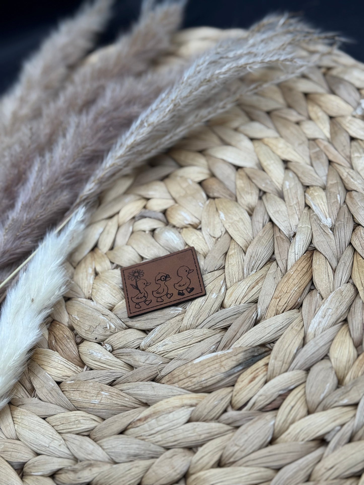 Kunstleder-Label Frühlingsboten