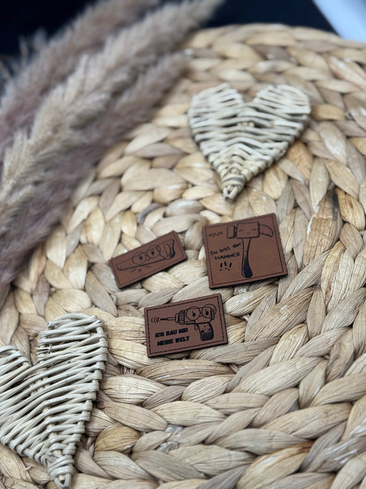 Kunstleder-Label Werkzeug