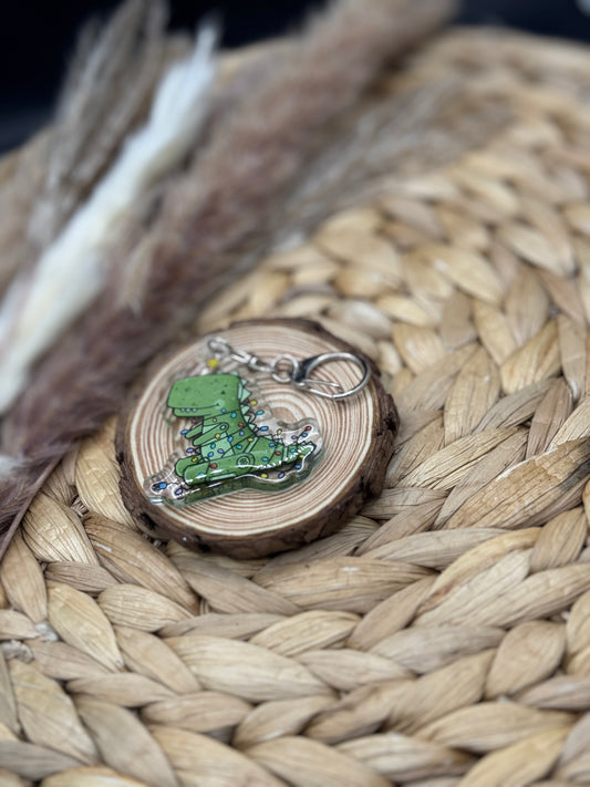 Schlüsselanhänger Christmas Rex 5cm