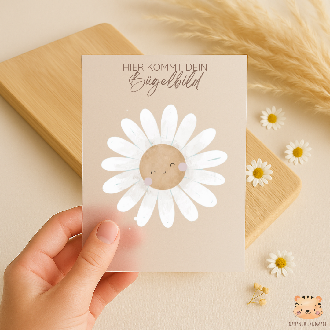 Bügelbild Gänseblümchen