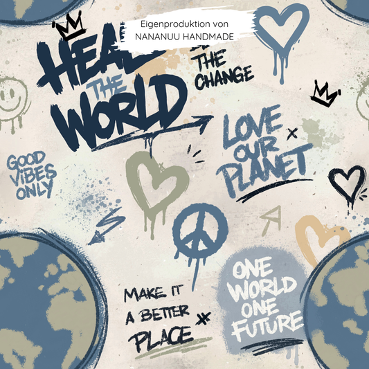 Vorbestellung: French Terry Heal the world