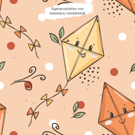 Vorbestellung: French Terry Herbstdrachen Peach
