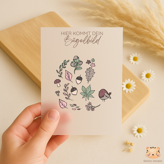 Bügelbild Herbstgruß