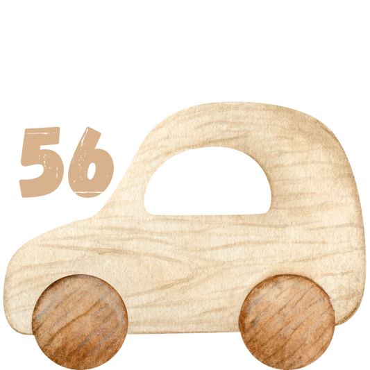 Größenlabel Holzauto