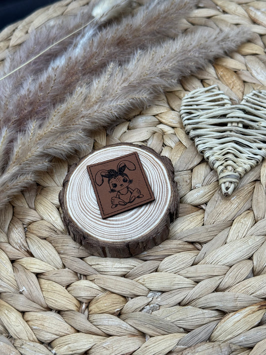 Kunstleder-Label Hoppele