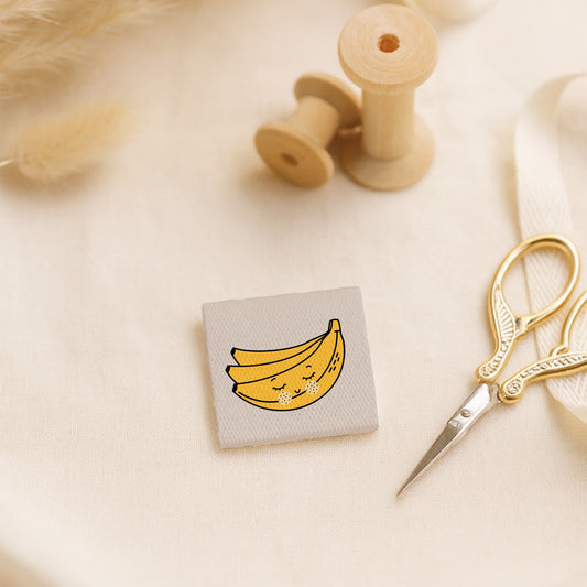 Vorbestellung: Weblabel Banane | 4 Stück