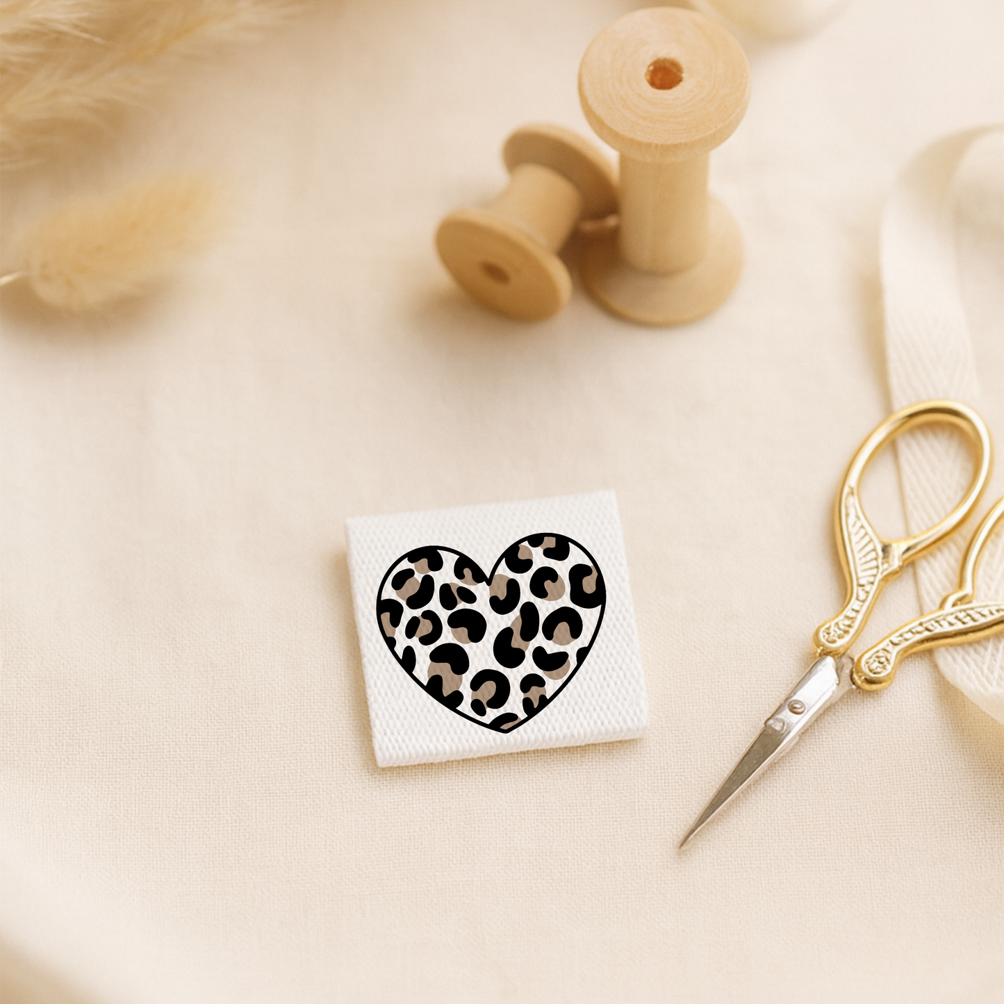 Weblabel Leo Herz | 4 Stück