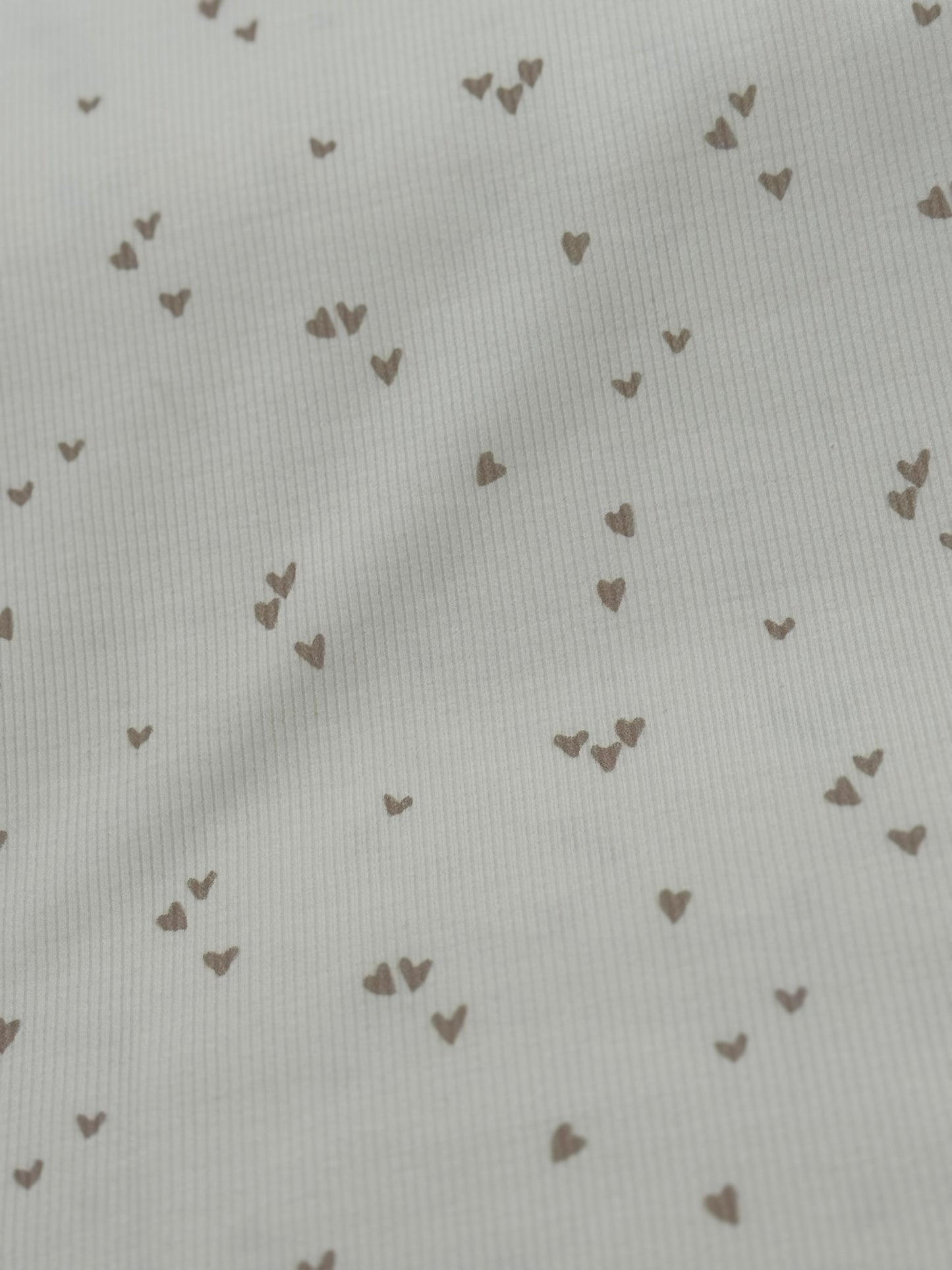 Rib-Jersey Herzchen hellbeige