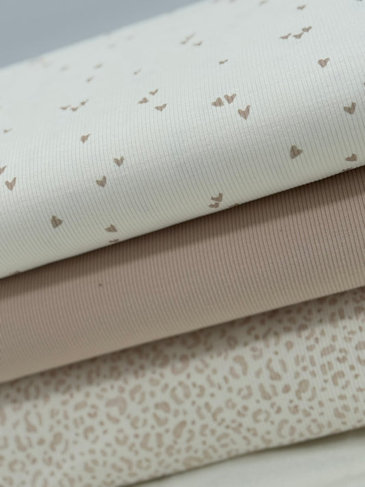 Rib-Jersey hellbeige