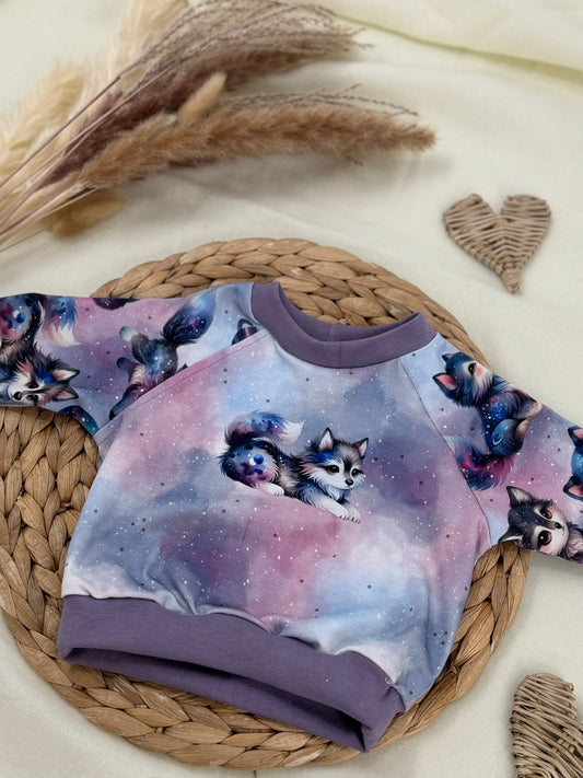 Raglan Pulli Galactic Wolves Größe 56