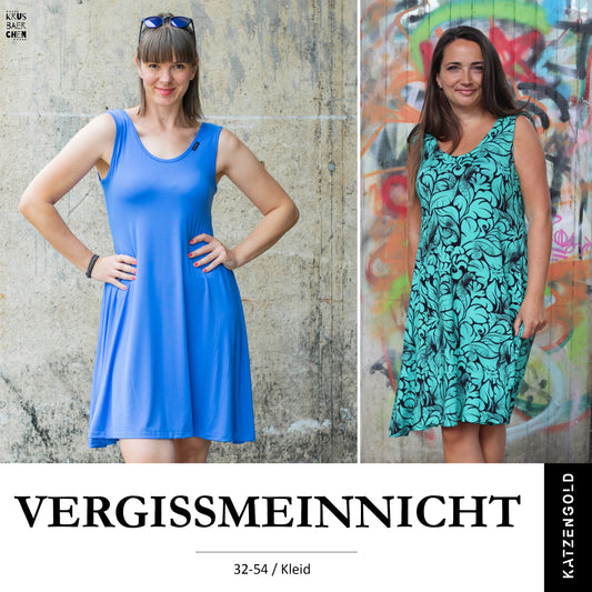 Kleid Vergissmeinnicht Damen 32-54