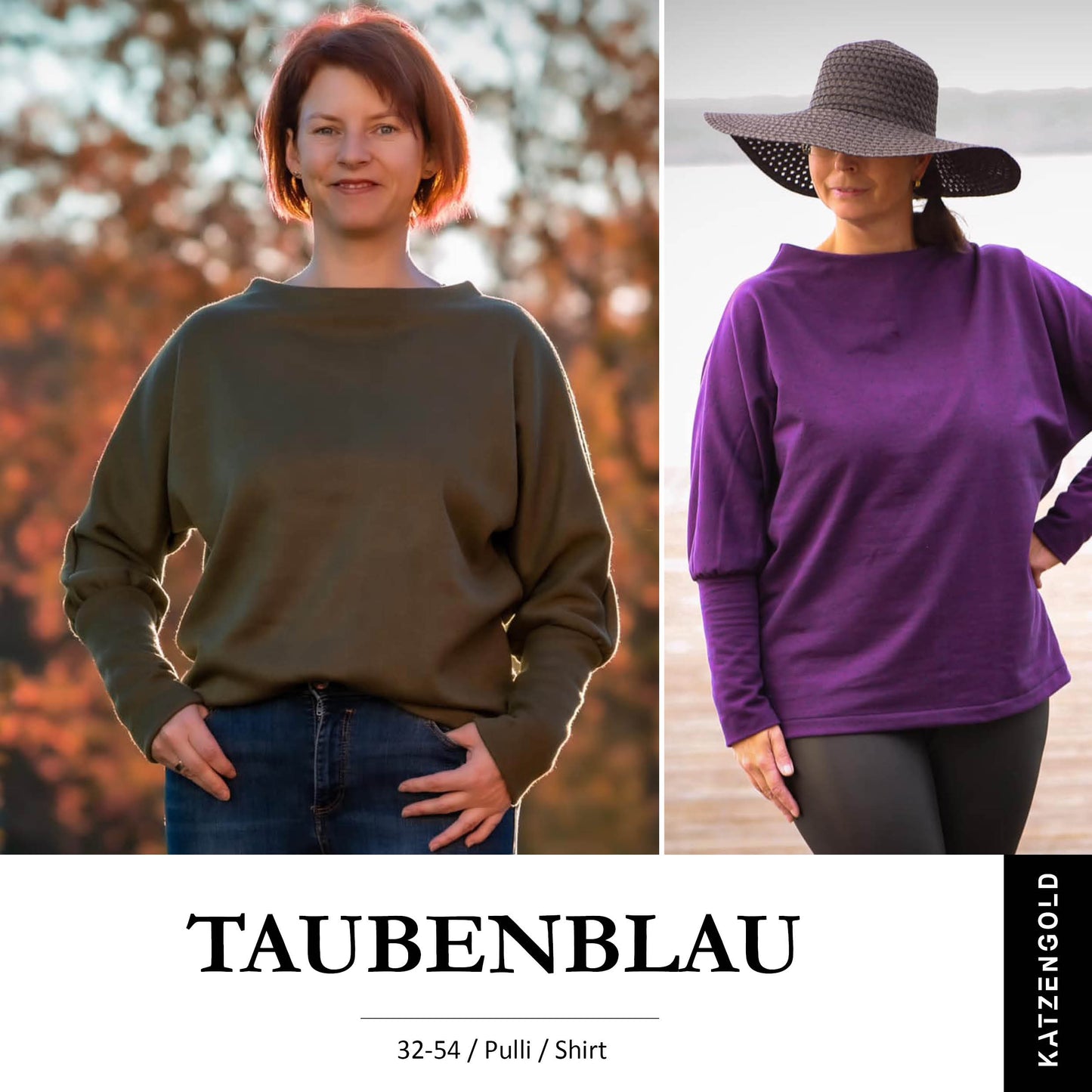 Pullover Taubenblau Damen 32-54