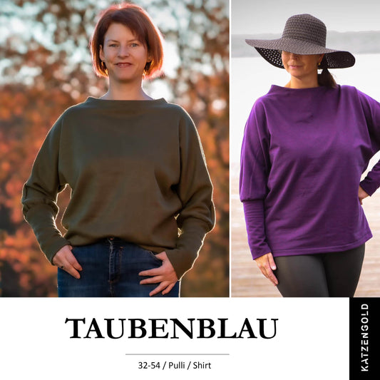 Pullover Taubenblau Damen 32-54