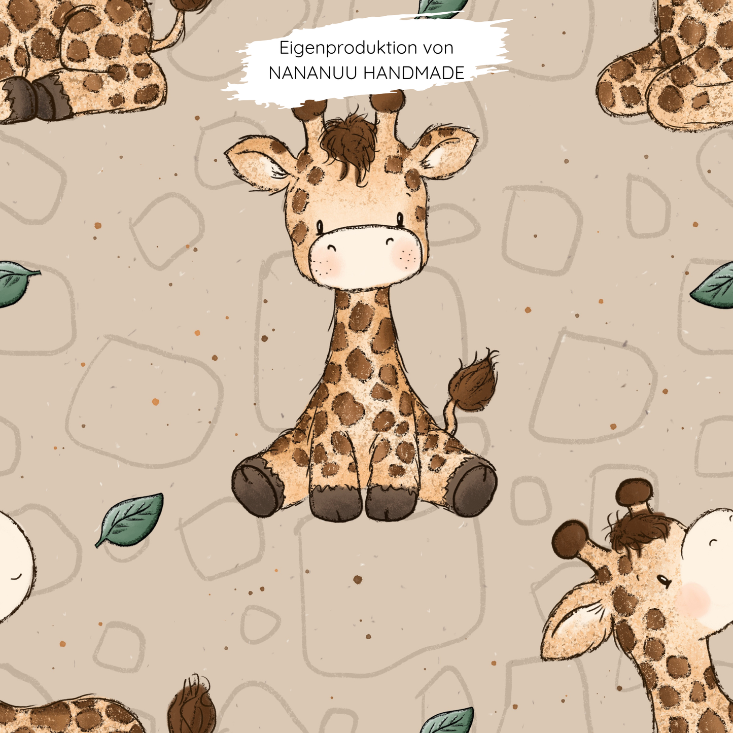 Vorbestellung: French Terry Knuddelgiraffe