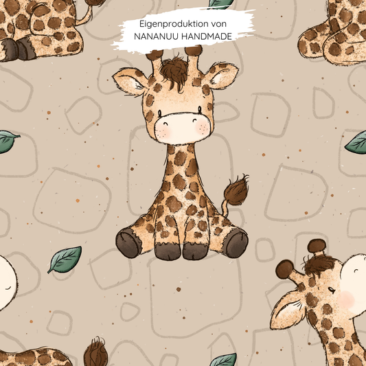 Vorbestellung: French Terry Knuddelgiraffe
