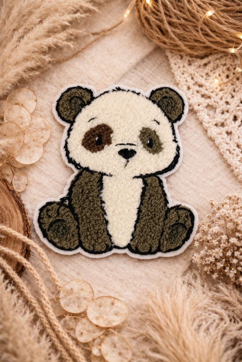Chenille Patch Panda