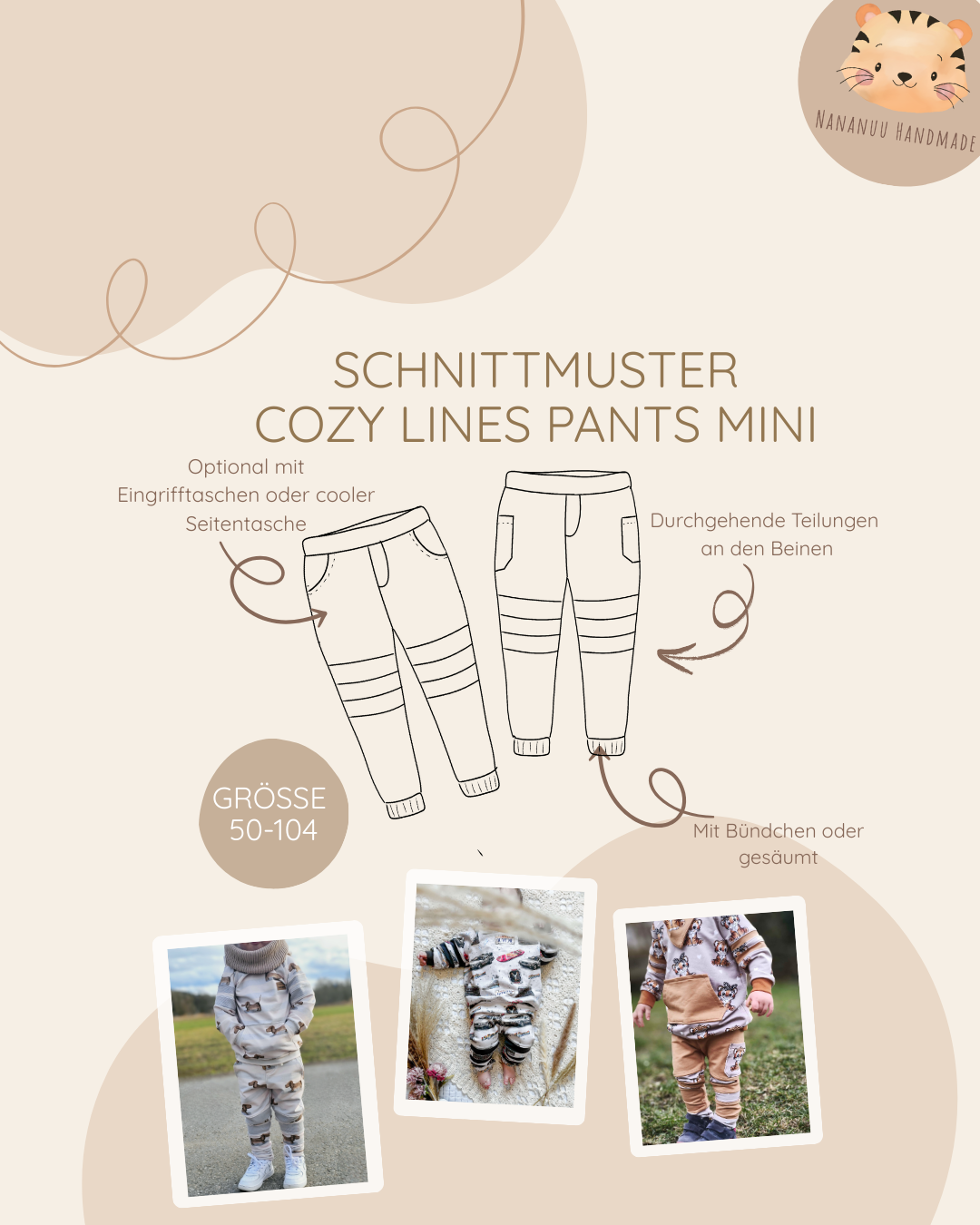 Cozy Lines Pants MINI 50-104