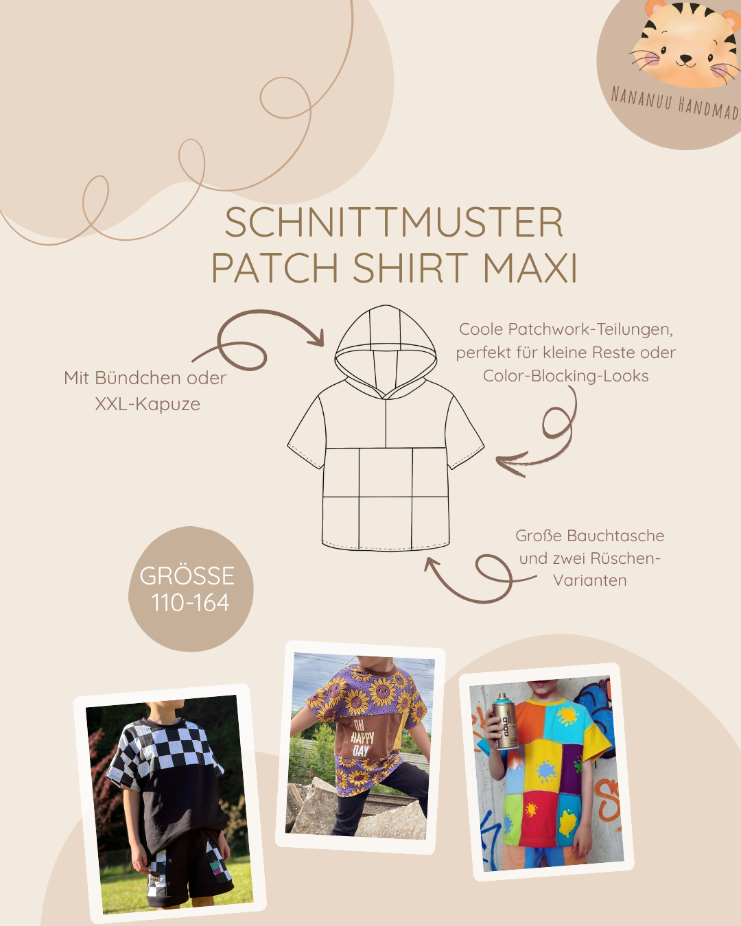 Patch Shirt MAXI 110-164