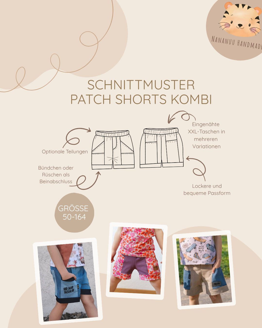 Patch Shorts KOMBI 50-164
