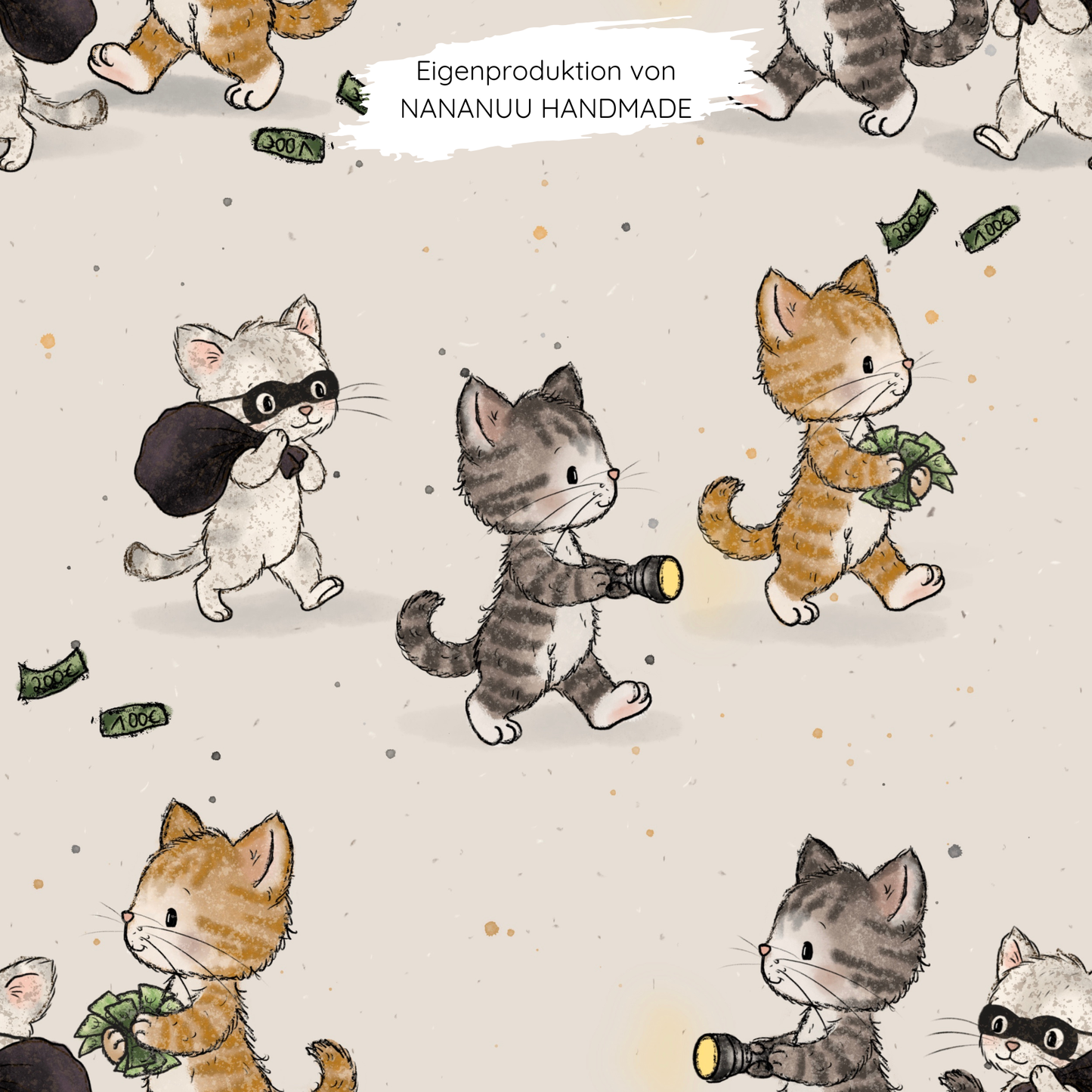 French Terry Raubkatzen