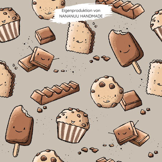 Vorbestellung: French Terry Schokolade