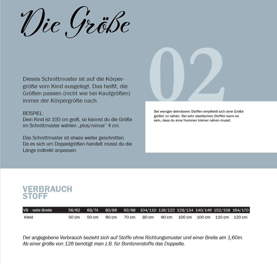 Kleid Blauregen Kids 56-170