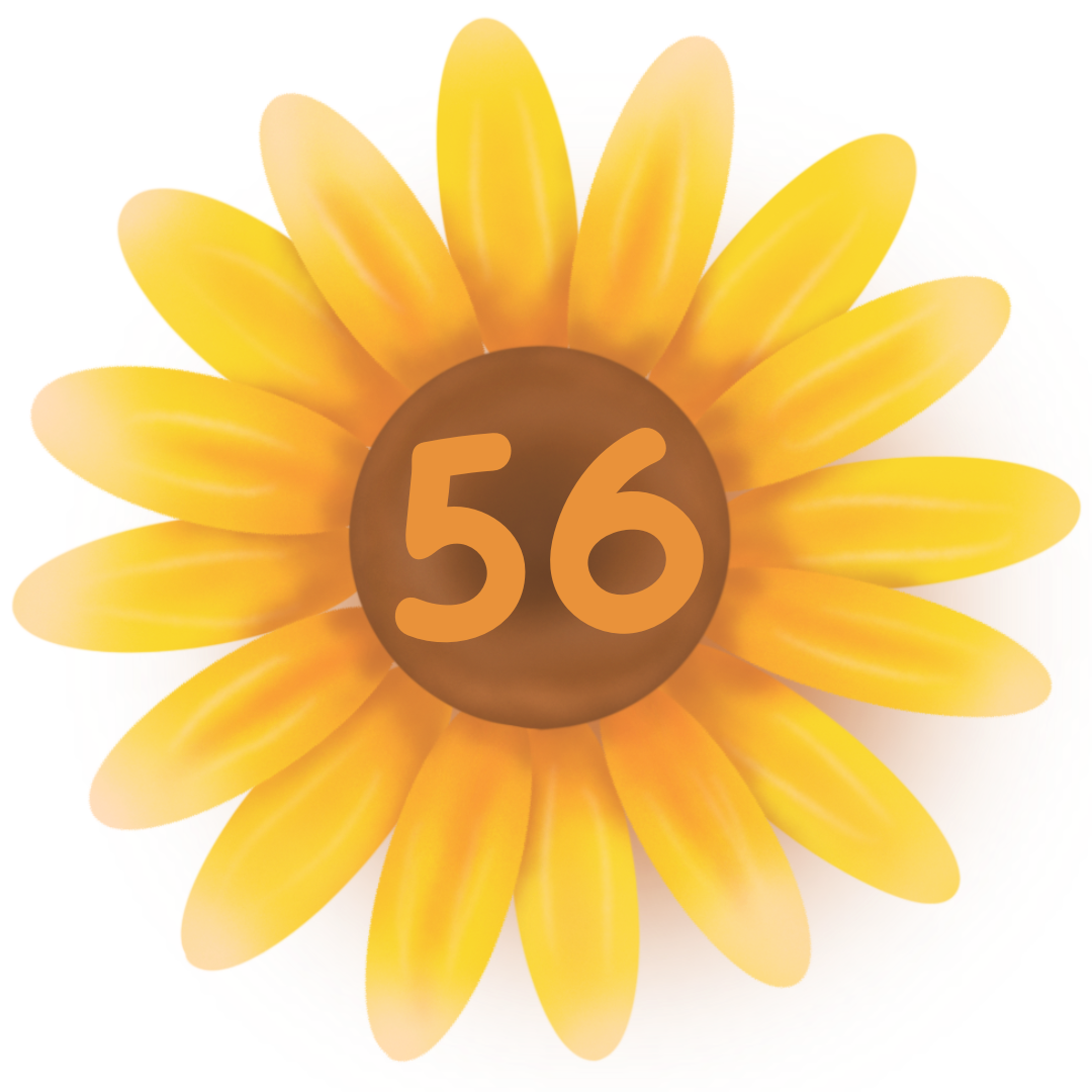 Größenlabel Sonnenblume