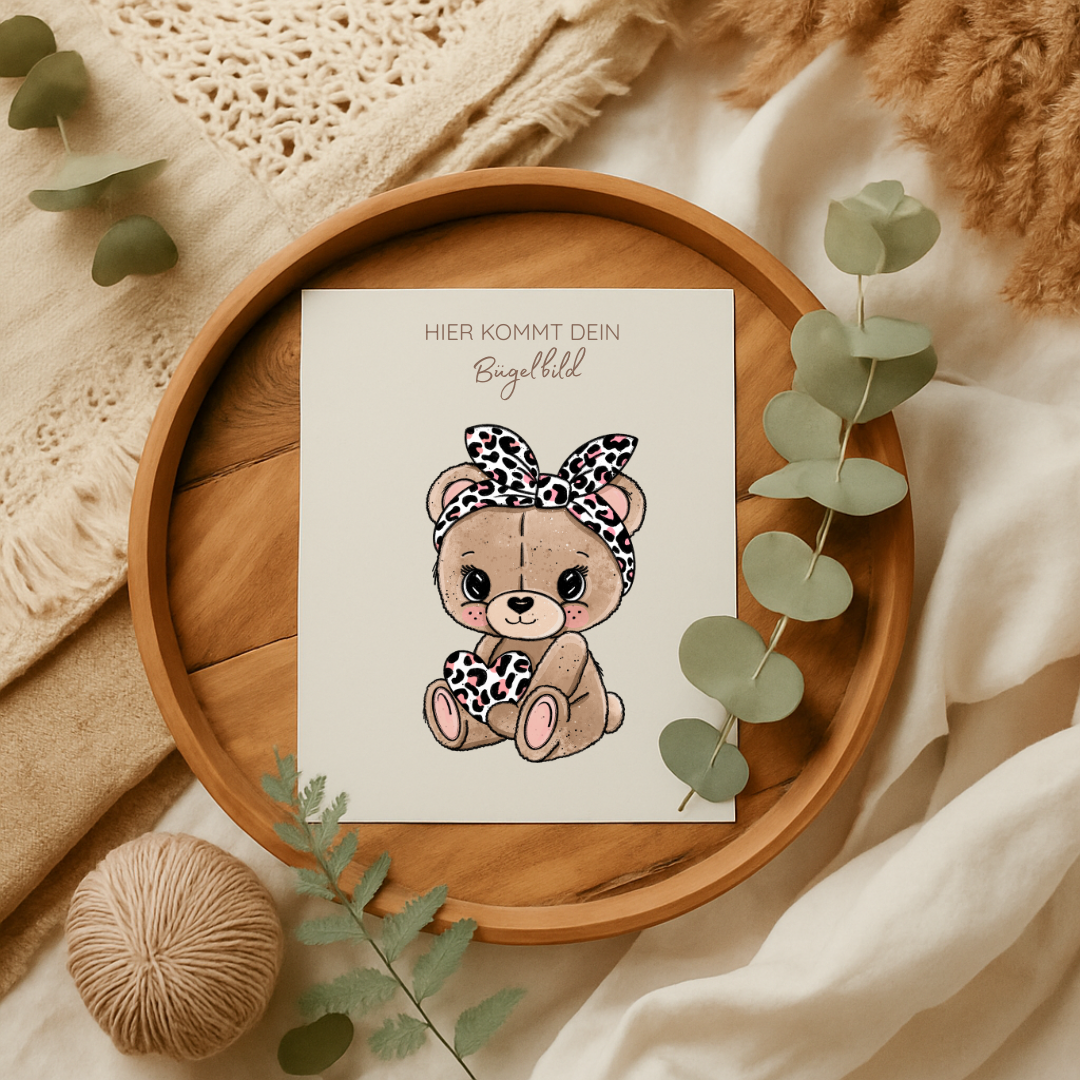 Bügelbild: Teddy Love