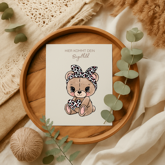 Bügelbild: Teddy Love