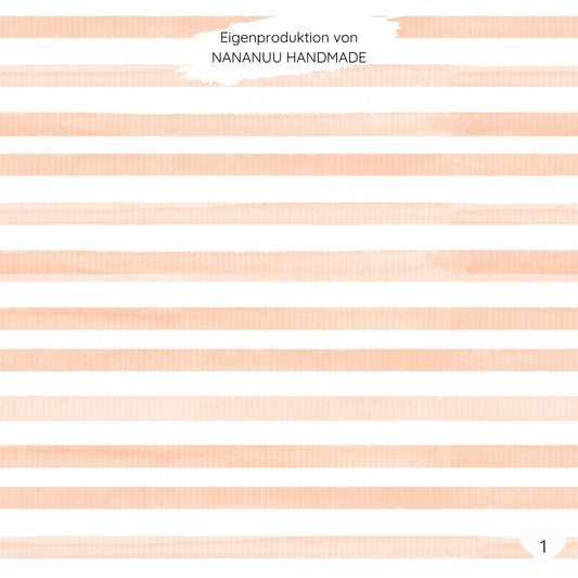 Aquarell Streifen apricot