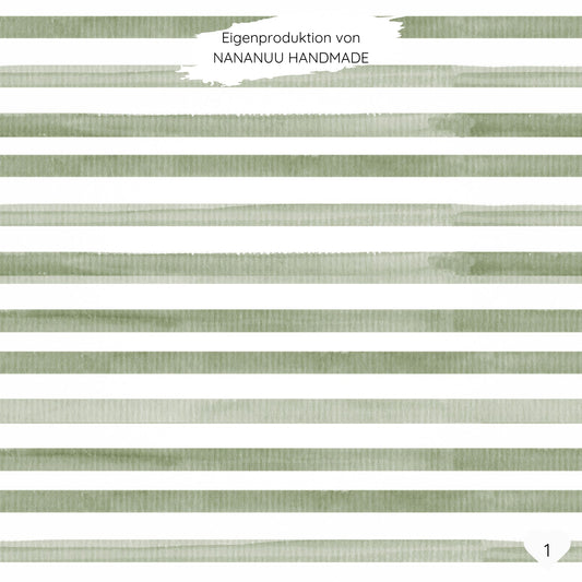 Aquarell Streifen army grün