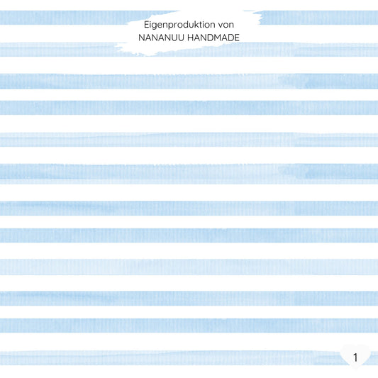 Aquarell Streifen hellblau