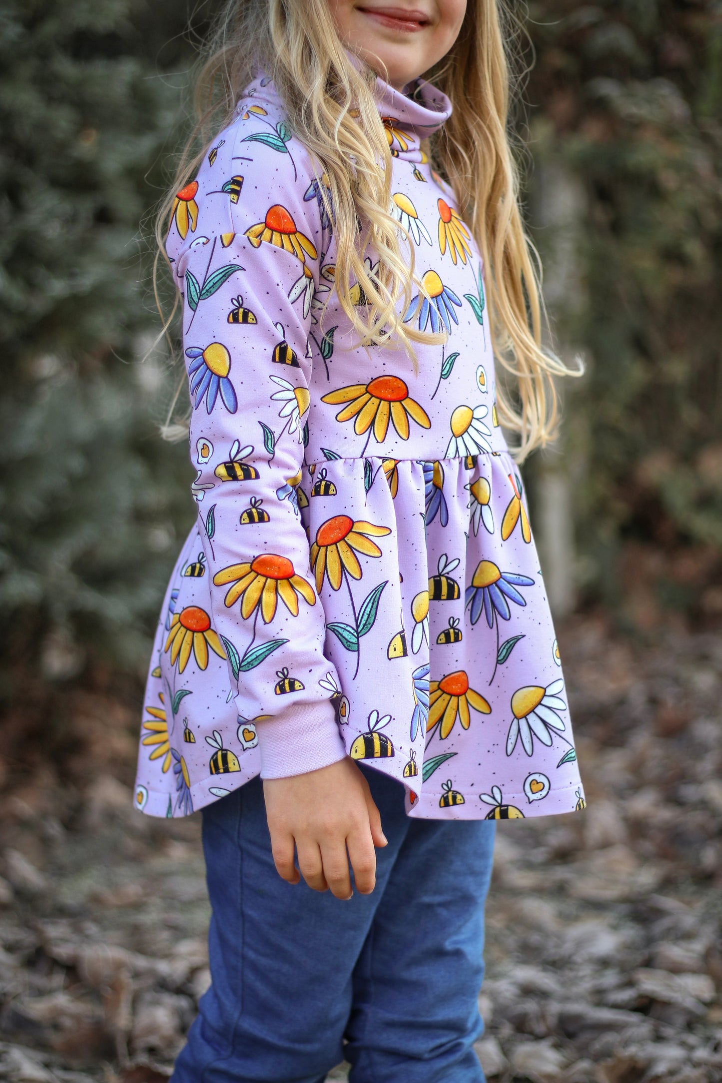 Bio French Terry Blumengruß